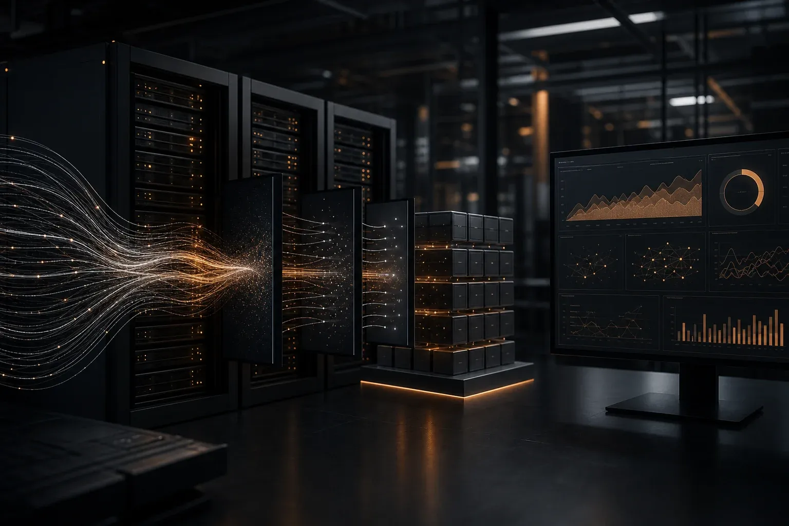 Schichtenarchitektur einer Big Data Software vom Datenstrom bis zum Dashboard