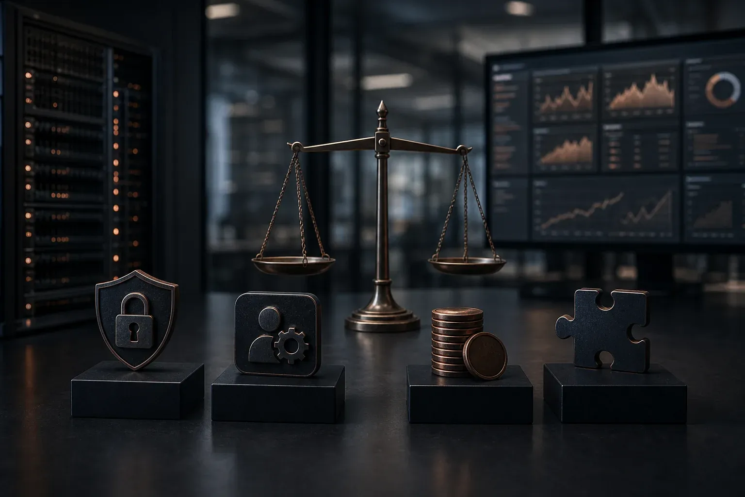 Vier Bewertungskriterien für CRM Software im KMU-Vergleich: Datenschutz, Bedienbarkeit, Preis und Integrationen